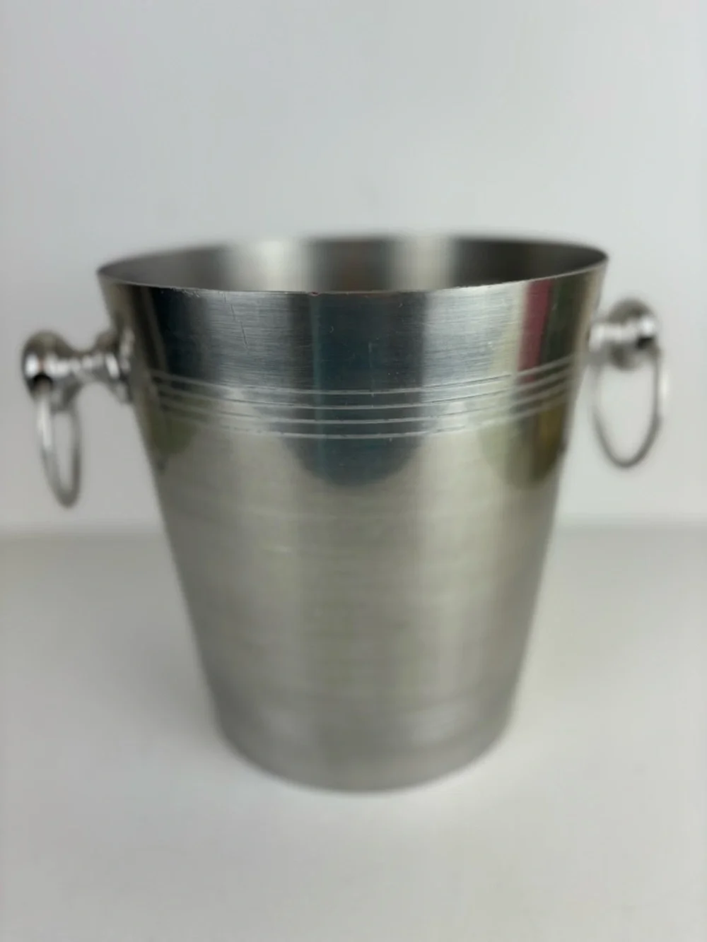 Vintage French Champagne Ice Bucket-Stainless Steel